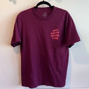 Anti Social Social Club Tshirt size large. Used, good condition.